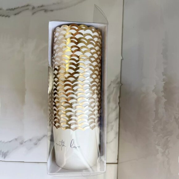 NEW 2x My Minds Eye Gold Foiled Baking and Snack Cups 50 Pieces - Made With Love - Picture 4 of 5